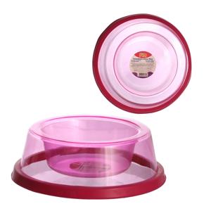 Comedouro plast cristal 400ml