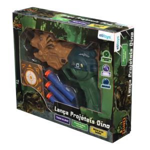 Lanca projeteis dino alvo