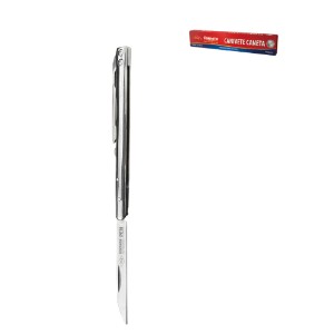 Canivete aco inox tipo caneta color box
