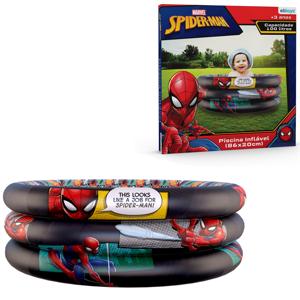 Piscina Inflável Spiderman 100 Litros Caixa - Etitoys