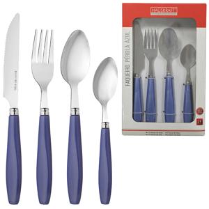 Faqueiro perola azul 24pcs