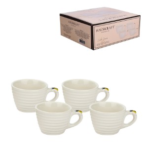 Xicara cafe porc bee 90ml 4pc