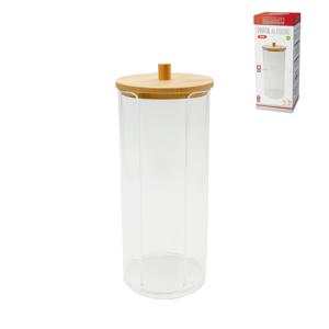 Porta algodao bambu 18cm