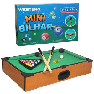 Mini Mesa De Bilhar 51 x 31 x 9 cm - Western