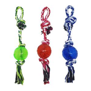 Brinq cao corda bola 38cm