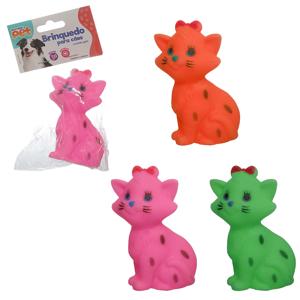 Brinq cao gato c laco 10cm