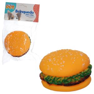 Brinq cao hamburguer 8cm