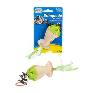 Brinq gato peixe c guizo