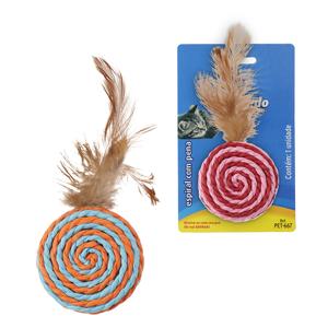 Brinq gato espiral c pena