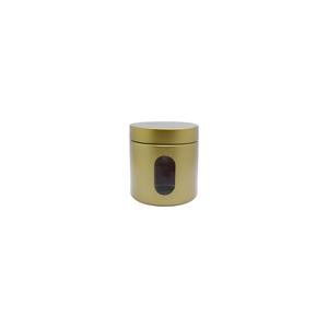 Pote de Vidro E inox C/ Visor Velvety Gold 850 ml - Hauskraft