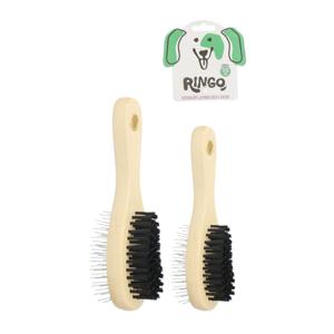 Escova dupla cao/gato 17.5cm