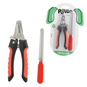 Alicate unha 12.5cm e lixa pet