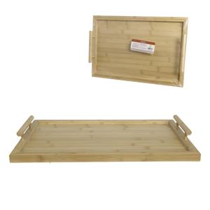 Bandeja bambu c alca 45x30cm
