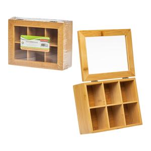 Porta cha bambu 21cm