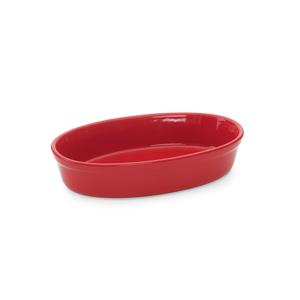 Travessa Refratária De Cerâmica Oval Vermelha 25 cm – Hauskraft