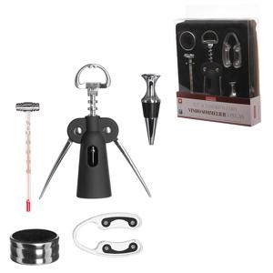 Kit p/ vinho sommelier 5 pcs