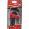 Chave torx curta c furo 9pc