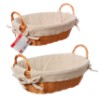 Cesto oval forro lily 30x21cm