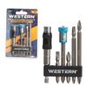 Bits pont 1/4' exten magn 8pc