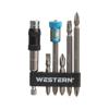 Bits pont 1/4' exten magn 8pc