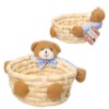 Cesta palha urso peluc 13cm