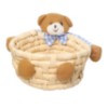 Cesta palha urso peluc 13cm