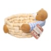 Cesta palha urso peluc 13cm