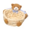 Cesta palha urso peluc 18cm