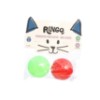 Brinq gato bol guizo 5cm 2pc