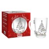 Caneca vidro feliz natal 350ml