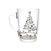 Caneca vidro feliz natal 350ml