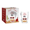Caneca vidro papai noel 350ml
