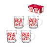 Caneca coracao 215ml 4pc