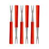 Garfo p petisco inox vm 6pcs