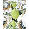 Folha Decorativa Porcelana Verde 34,5cm - Hauskraft