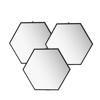 Espelho hexagonal 20x22cm 3pc