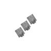 Gancho adesivo inox quadr 3pc