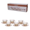 Xicara cha p peach dc 240ml 6p