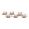 Xicara cha p peach dc 240ml 6p