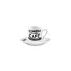 Xicara cafe escrita 80ml 6pc