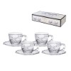 Xicara cafe p tran tr 100ml 4p