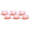 Xicara cafe p peach dc 80ml 6p