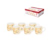 Xicara cafe laranja 90ml 6pc