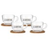 Xicara cafe p miam 180ml 4pcs