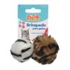 Brinq gato bola pelucia jg 2pc