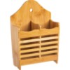 Porta talher bambu 2 divisoes