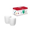 Porta Velas Cristal De Vidro Branco 7 cm 2 Peças - Hauskraft