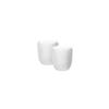 Porta Velas Cristal De Vidro Branco 7 cm 2 Peças - Hauskraft