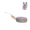 Brinq gato espiral pena 15cm