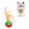 Brinq gato guizo pena 16cm